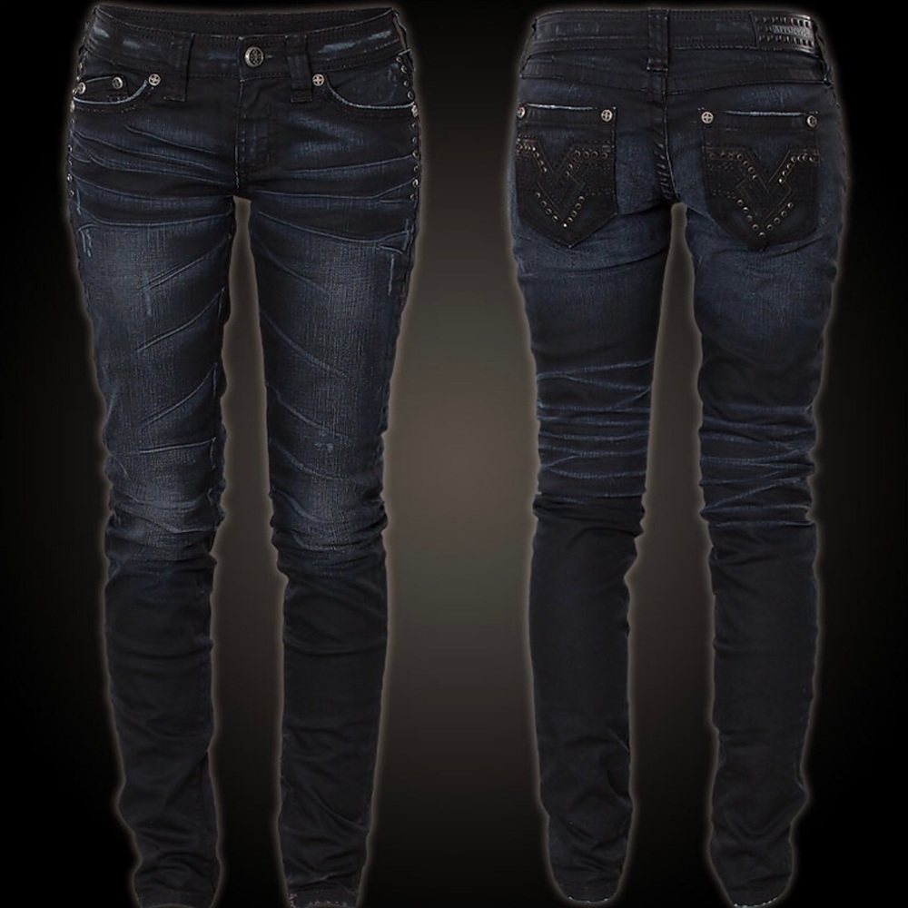AFFLICTION RAQUEL DISTRESSED SKINNY JEANS